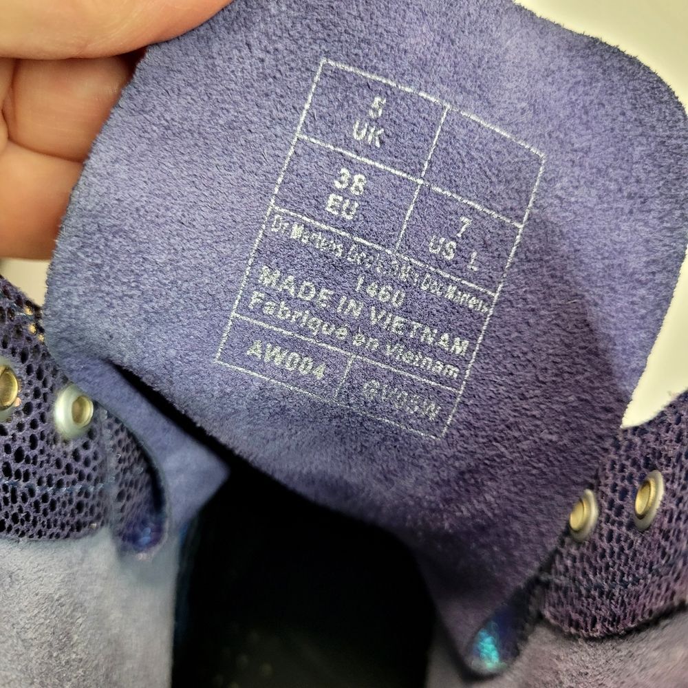 Dr. Martens Iridescent Purple Combat Boots - Women - Picture 8 of 8